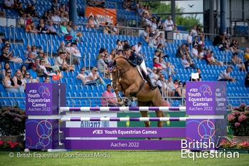 Claudia Moore and Team Europe finish second at the Youth Equestrian Games in Aachen